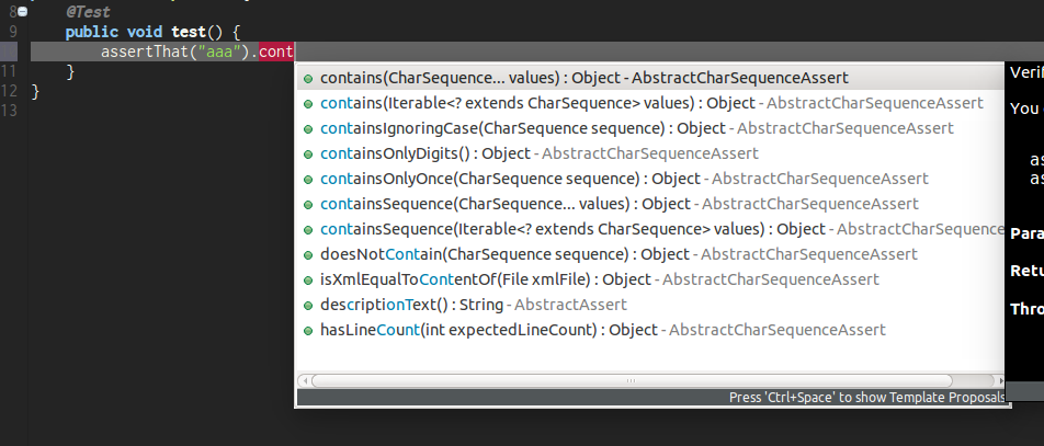 ide completion